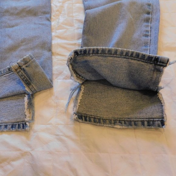 Y2K 90's Z. CAVARICCI Light Stone Washed Denim MOM Jeans High Waist Straight Leg - Picture 16 of 16